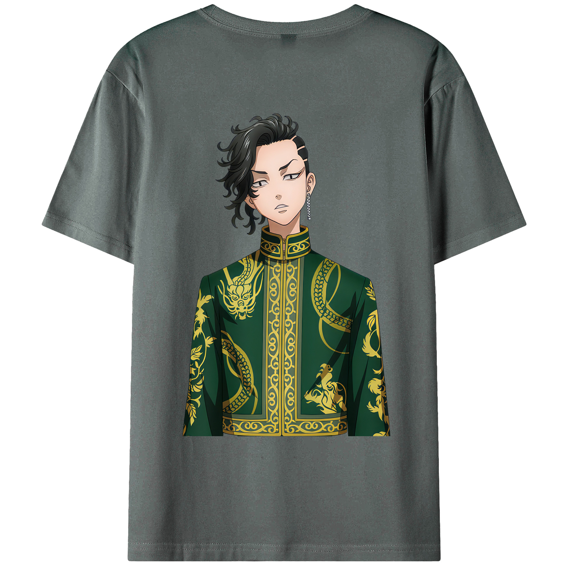 （画像用） 東京リベンジャーズ Tokyo Revengers 綿100％ メンズ半袖Tシャツ（バックプリント） 通気性